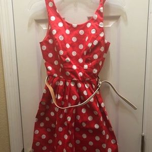 Papaya polka dot Dress